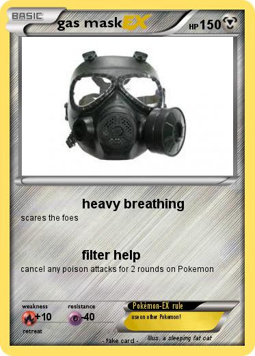Pokemon gas mask