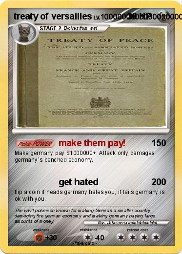 Pokemon treaty of versailles