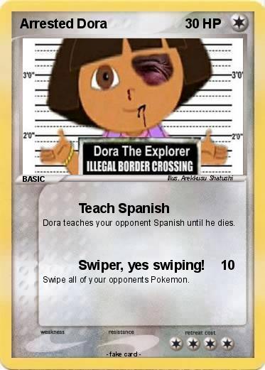 Pokemon Arrested Dora