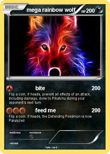 Pokemon mega rainbow wolf