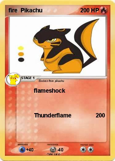 Pokemon fire  Pikachu