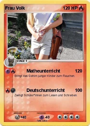 Pokemon Frau Volk