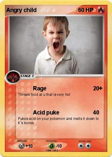 Pokemon Angry child