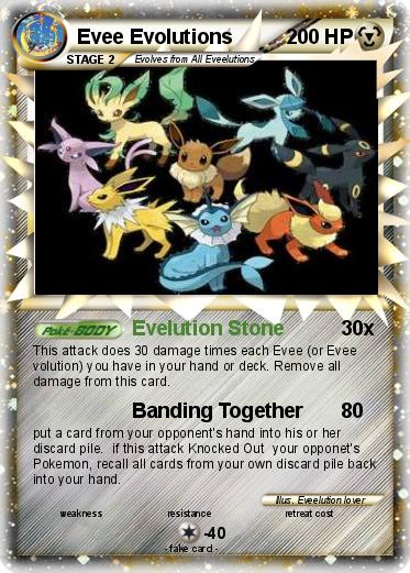 Pokemon Evee Evolutions