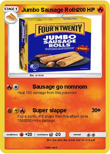 Pokemon Jumbo Sausage Rolls