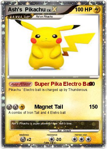 Pokemon Ash's  Pikachu