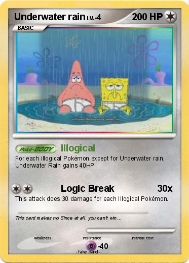 Pokemon Underwater rain