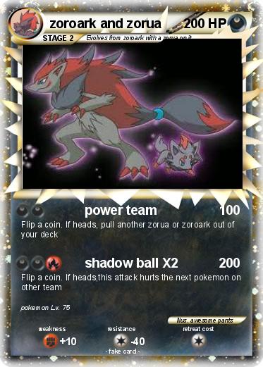 Pokemon zoroark and zorua