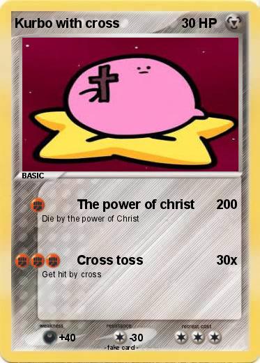 Pokemon Kurbo with cross