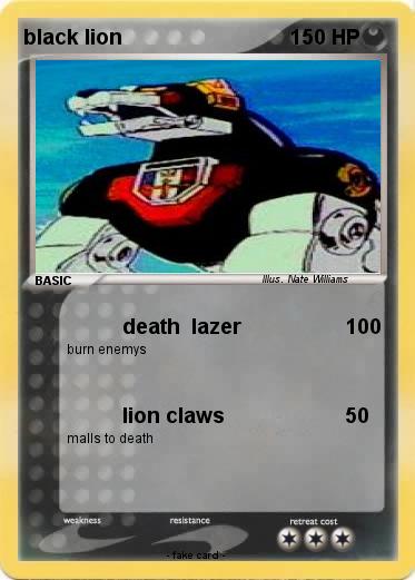 Pokemon black lion