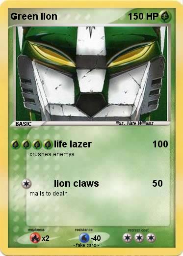 Pokemon Green lion