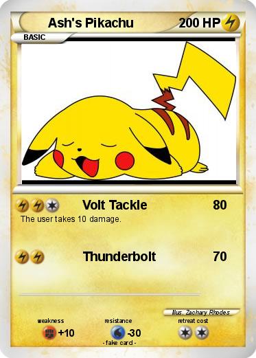 Pokemon Ash's Pikachu