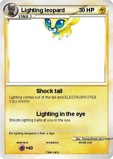 Pokemon Lighting leopard