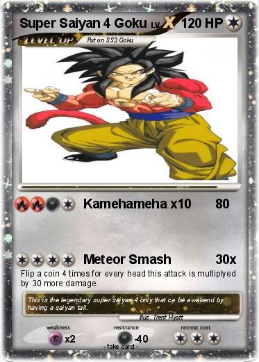 Pokemon Super Saiyan 4 Goku