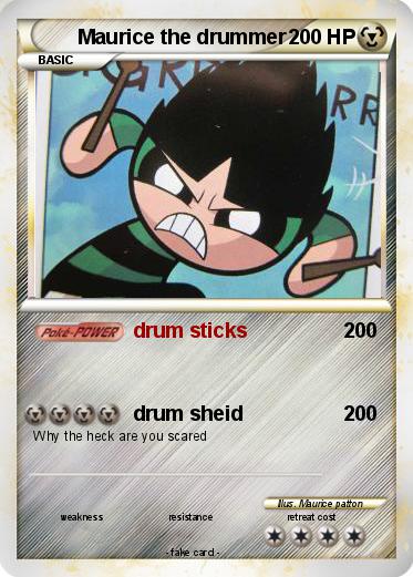 Pokemon Maurice the drummer
