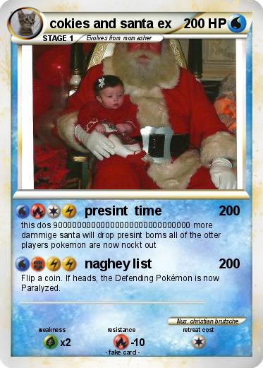 Pokemon cokies and santa ex