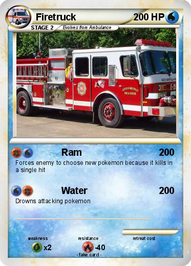 Pokemon Firetruck