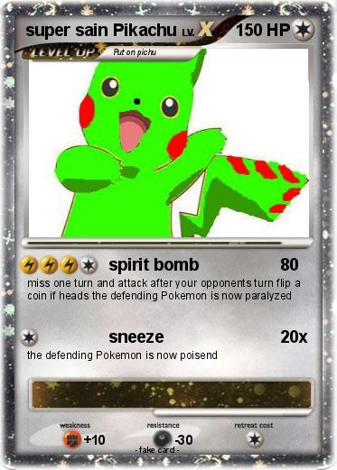 Pokemon super sain Pikachu