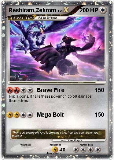 Pokemon Reshiram,Zekrom