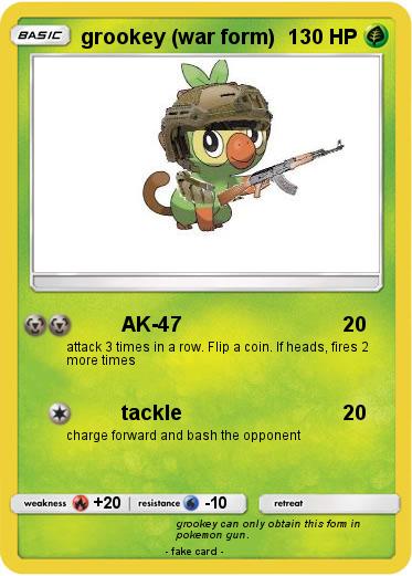 Pokemon grookey (war form)