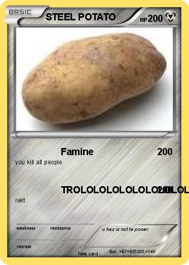 Pokemon STEEL POTATO