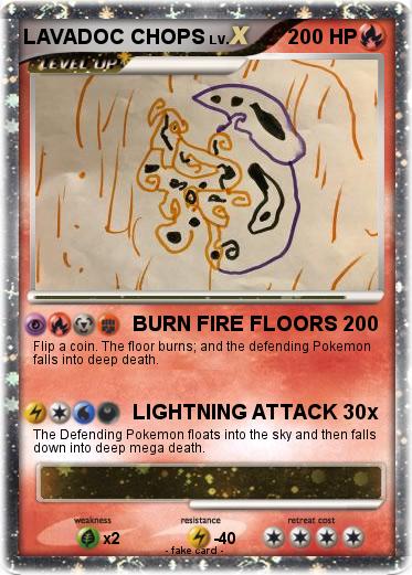 Pokemon LAVADOC CHOPS