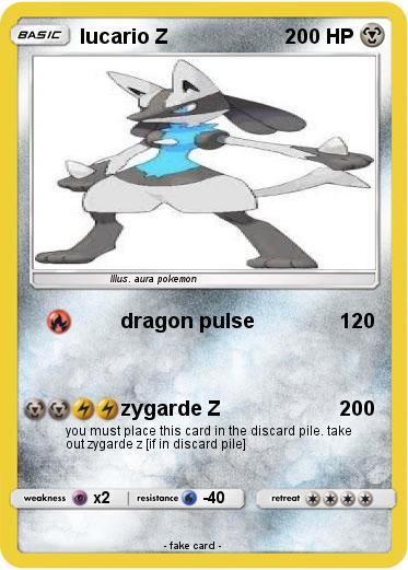 Pokemon lucario Z