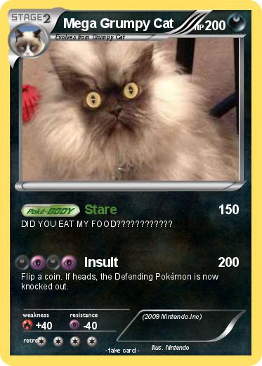 Pokemon Mega Grumpy Cat