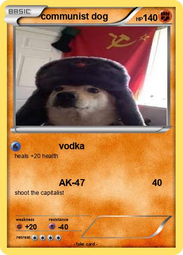 Pokemon communist dog