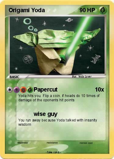 Pokemon Origami Yoda