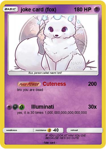 Pokemon joke card (fox)