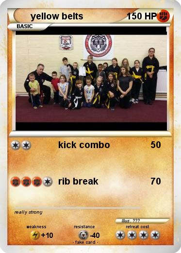 Pokemon yellow belts