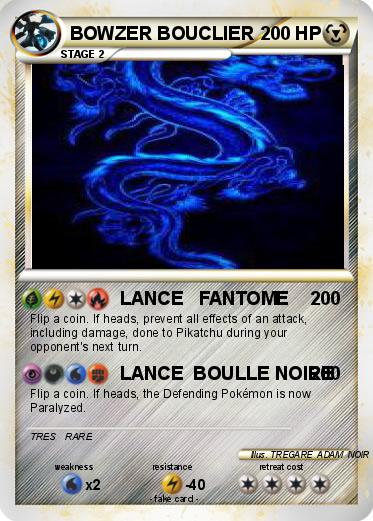 Pokemon BOWZER BOUCLIER
