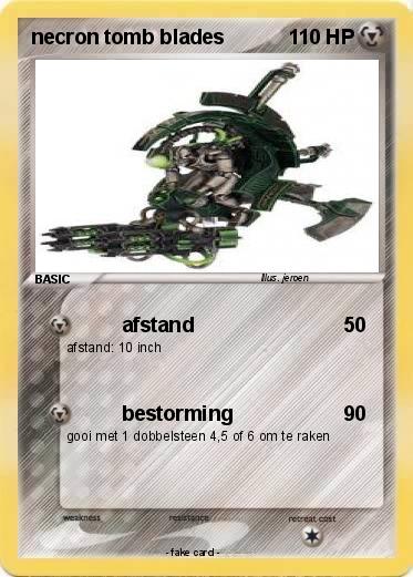 Pokemon necron tomb blades