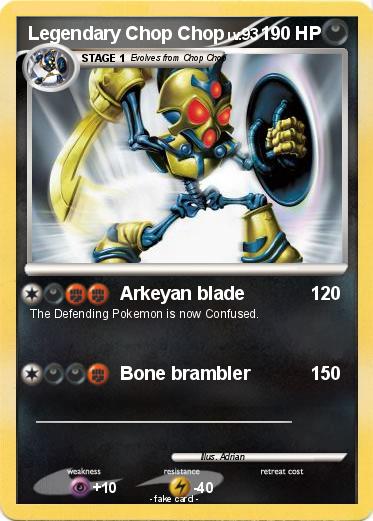 Pokemon Legendary Chop Chop