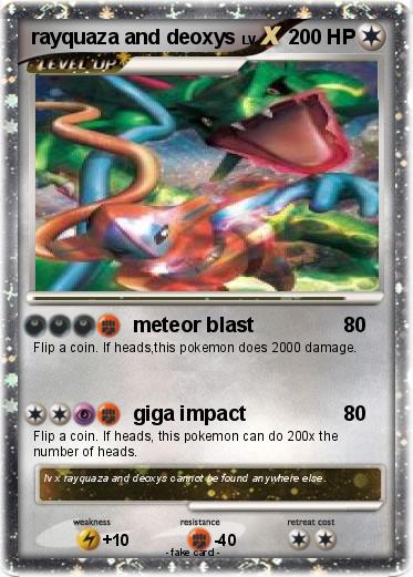 Pokemon rayquaza and deoxys