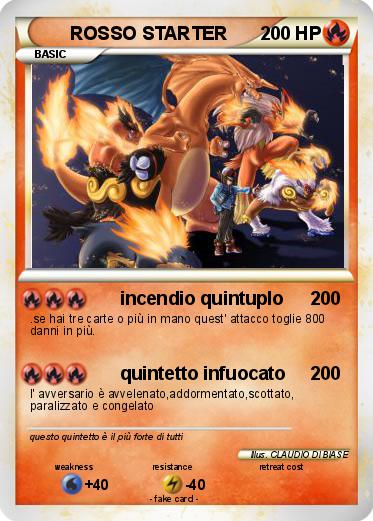 Pokemon ROSSO STARTER