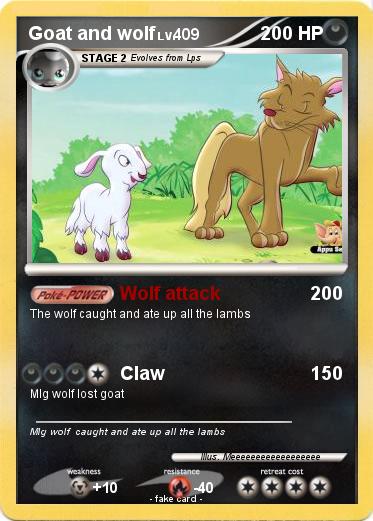 Pokemon Goat and wolf