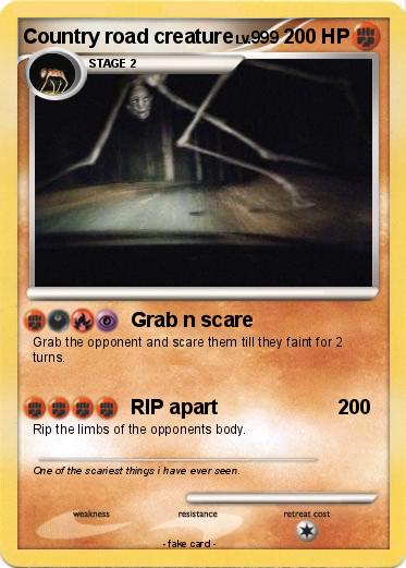 Pokemon Country road creature