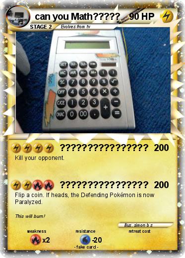 Pokemon can you Math?????
