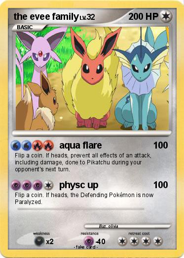Pokemon the evee family