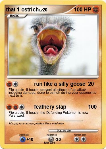Pokemon that 1 ostrich