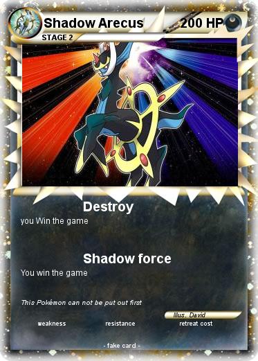 Pokemon Shadow Arecus