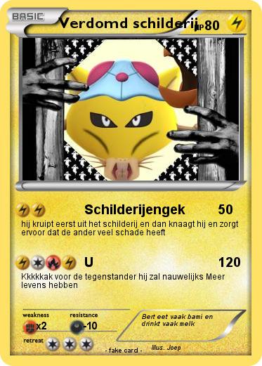 Pokemon Verdomd schilderij