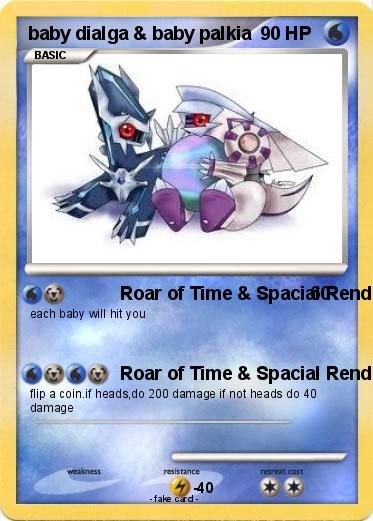 Pokemon baby dialga & baby palkia