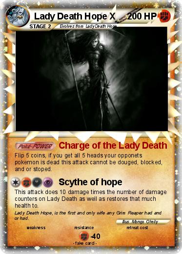 Pokemon Lady Death Hope X