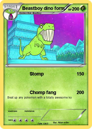 Pokemon Beastboy dino form