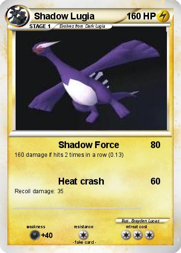 Pokemon Shadow Lugia