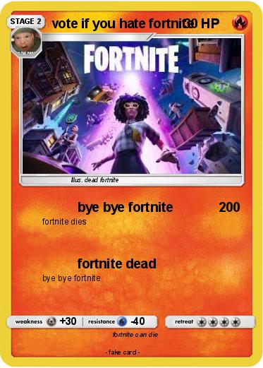 Pokemon vote if you hate fortnite