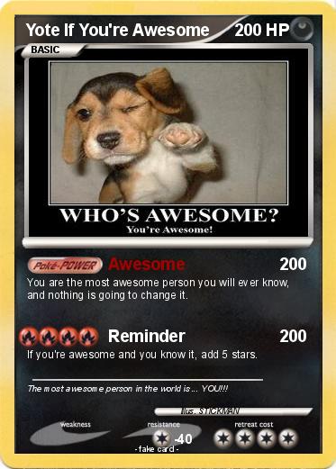 Pokemon Yote If You're Awesome